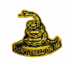 embroidered patches with Gadsden flag design
