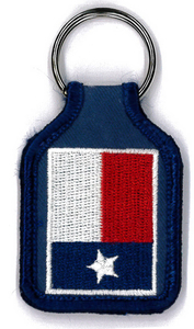 customized Key Fob With Embroidery