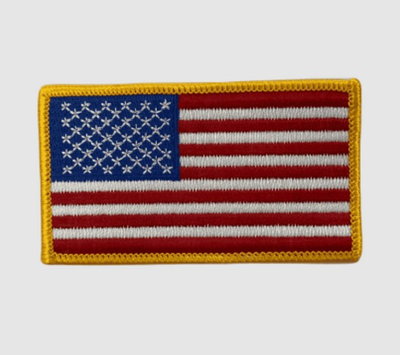 Patch Flag USA Golden Border Factory