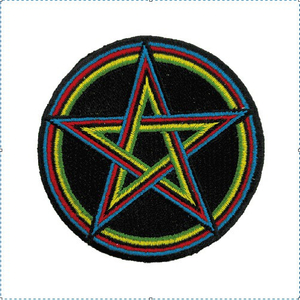 Rainbow Pentagram Embroidered Badge Manufacturer